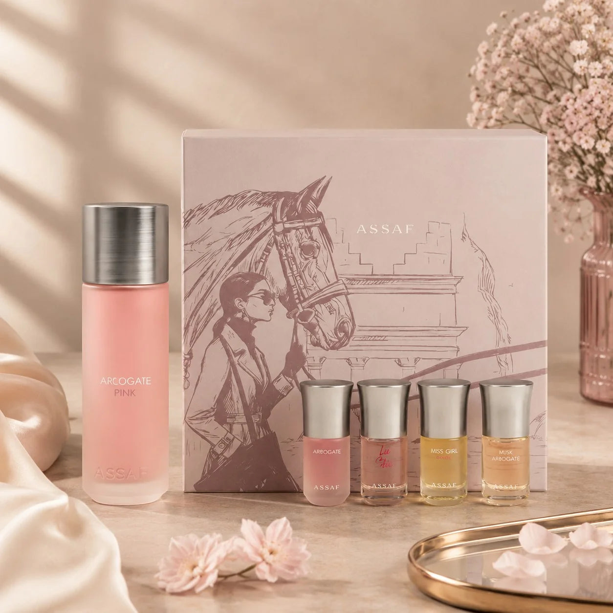 Coffret de parfum Arrogate Pink Collection par Assaf